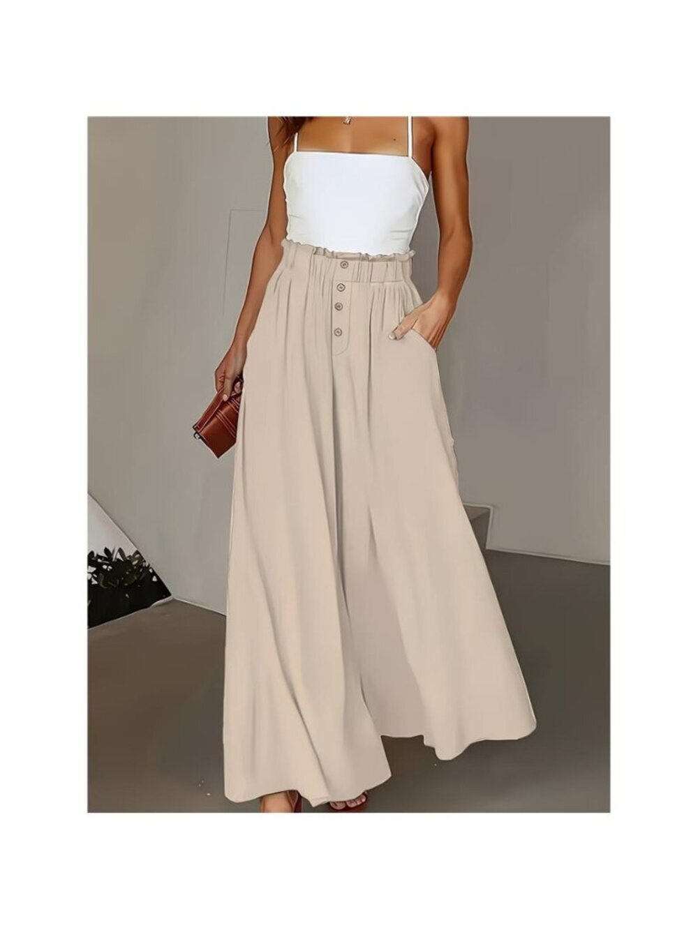 High Waist Wide Leg Pants